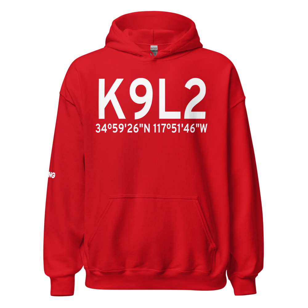 Edwards Af Aux North Base Airport (K9L2) ICAO Hoodie Sweatshirt 