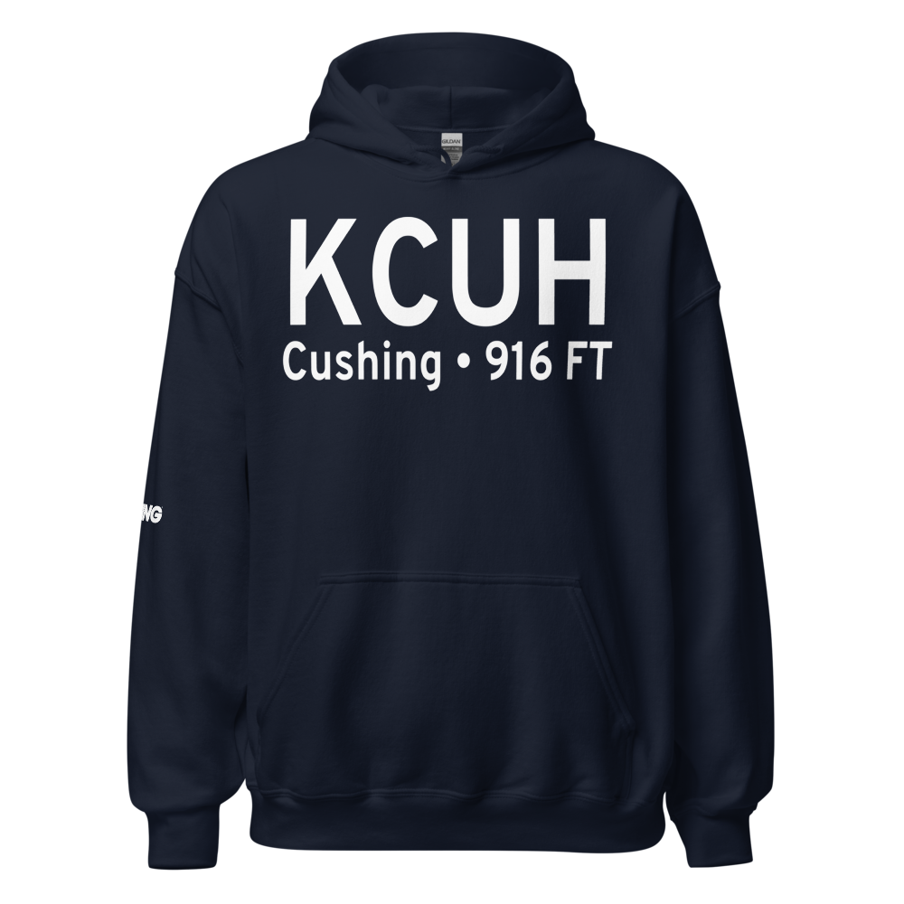 Cushing Municipal Airport (KCUH) ICAO Hoodie Sweatshirt 