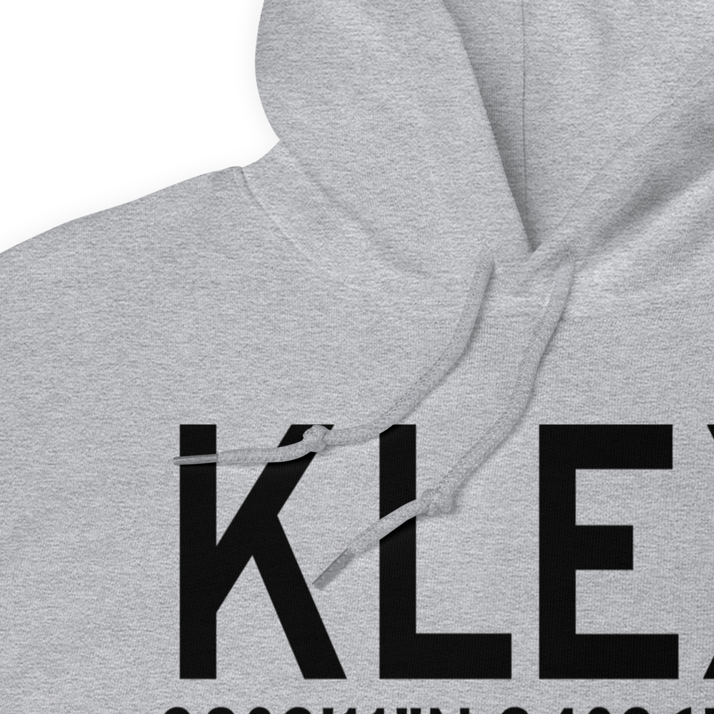 Blue Grass Airport (KLEX) ICAO Hoodie Sweatshirt 