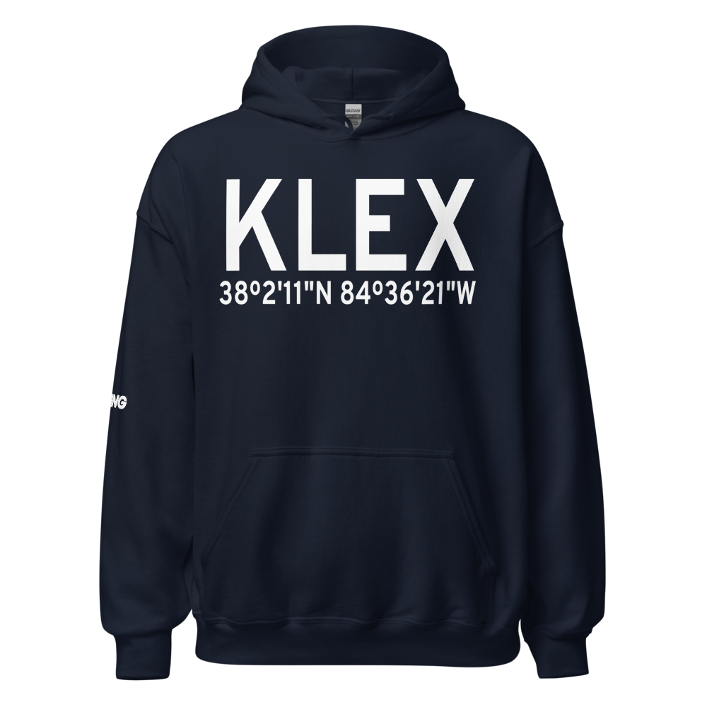 Blue Grass Airport (KLEX) ICAO Hoodie Sweatshirt 