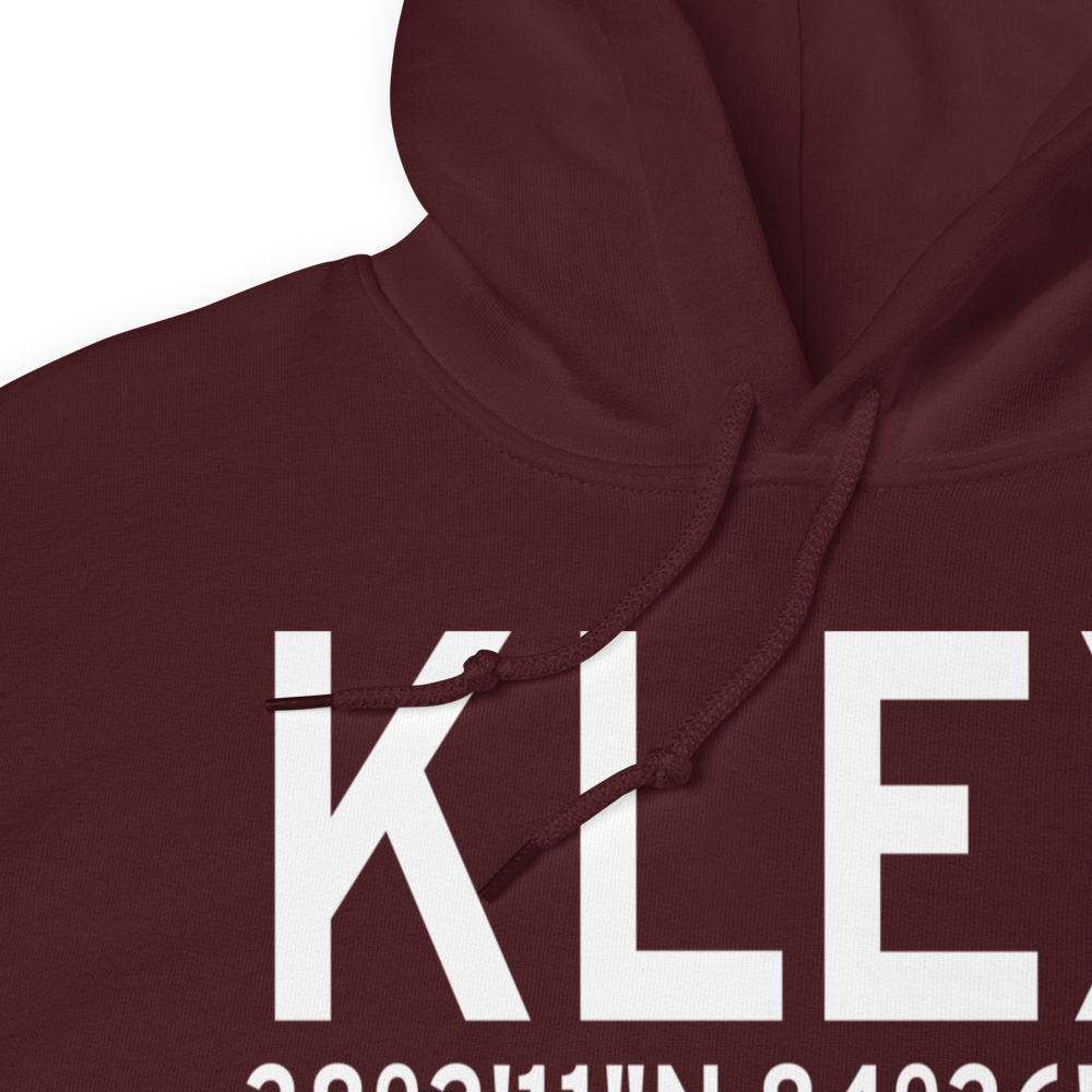 Blue Grass Airport (KLEX) ICAO Hoodie Sweatshirt 