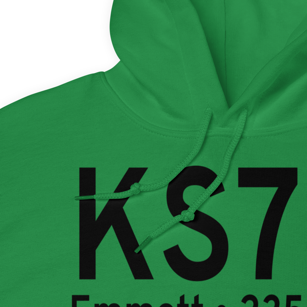 Emmett Municipal Airport (KS78) ICAO Hoodie Sweatshirt 
