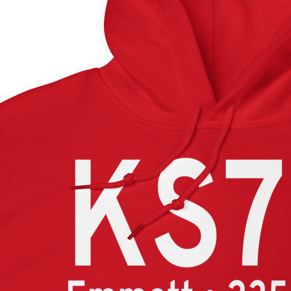 Emmett Municipal Airport (KS78) ICAO Hoodie Sweatshirt 