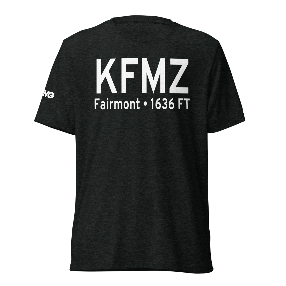 Fairmont State Airfield (KFMZ) ICAO Tri-blend T-Shirt 