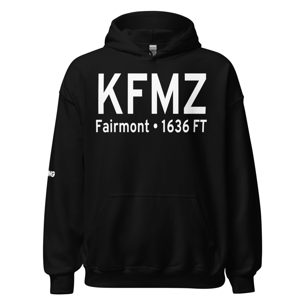 Fairmont State Airfield (KFMZ) ICAO Hoodie Sweatshirt 