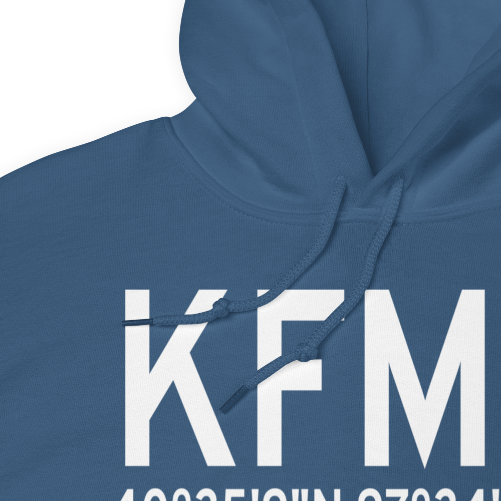 Fairmont State Airfield (KFMZ) ICAO Hoodie Sweatshirt 
