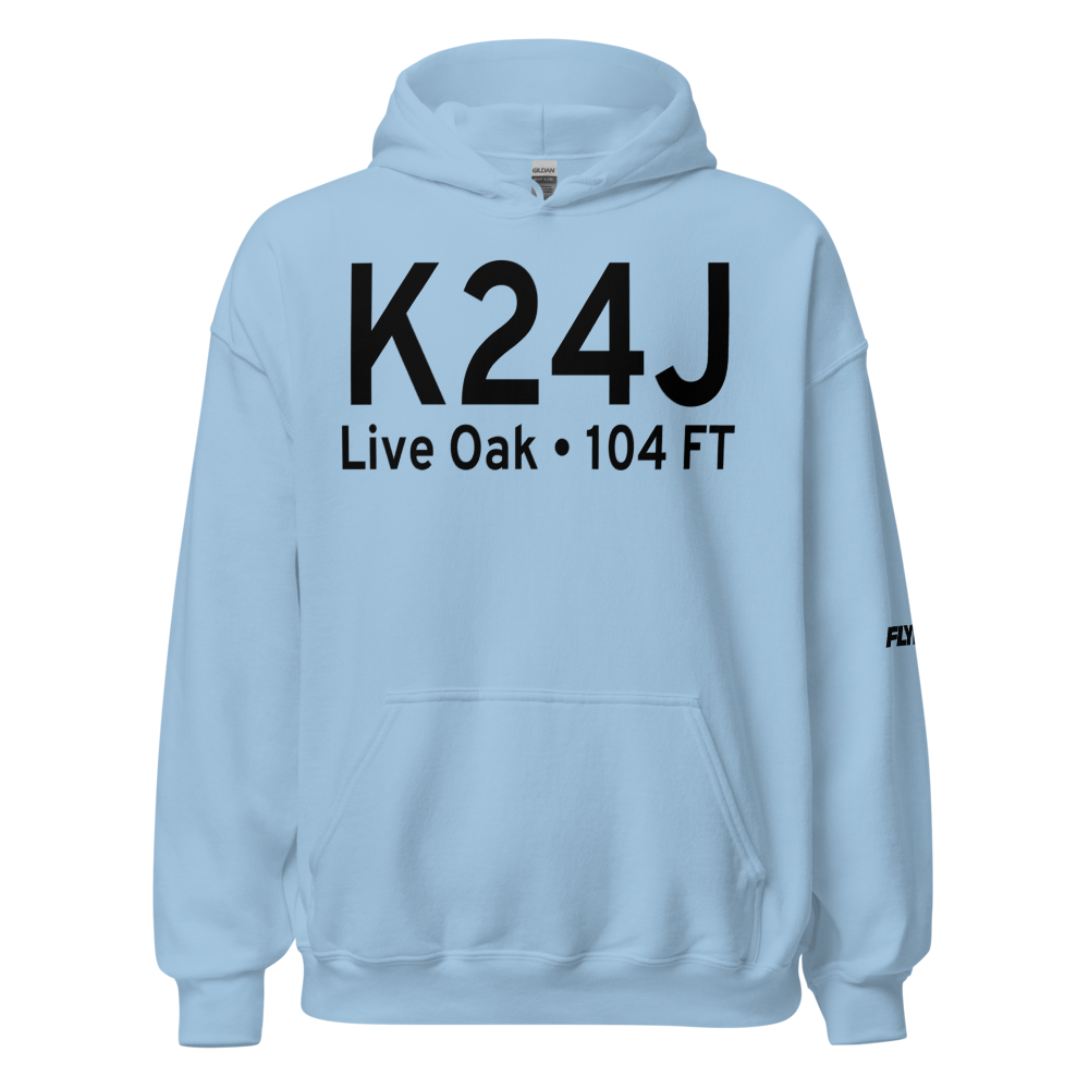 Suwannee County Airport (K24J) ICAO Hoodie Sweatshirt 