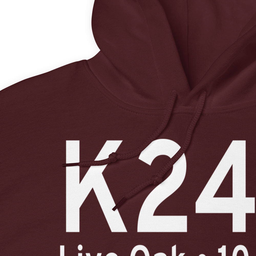 Suwannee County Airport (K24J) ICAO Hoodie Sweatshirt 