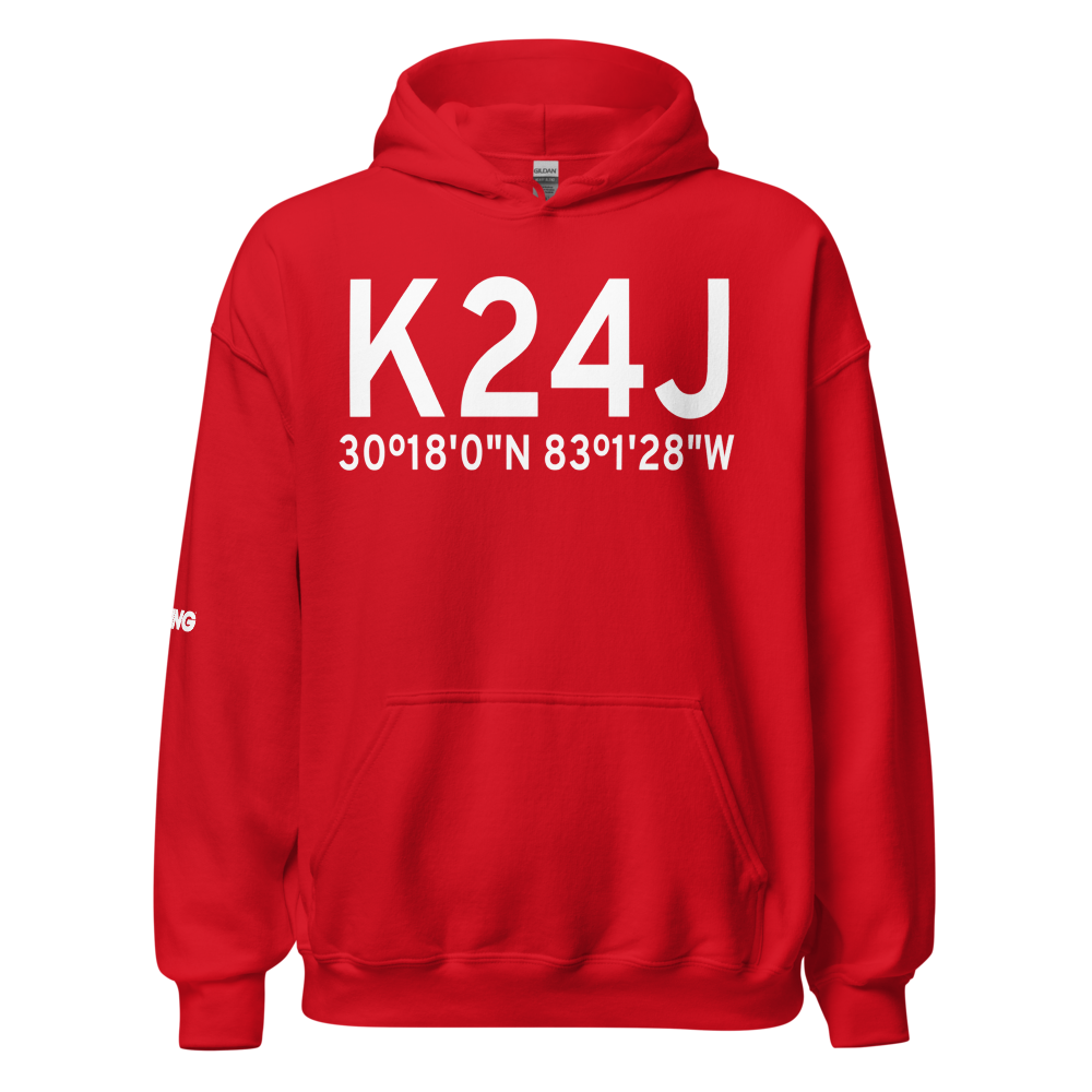 Suwannee County Airport (K24J) ICAO Hoodie Sweatshirt 