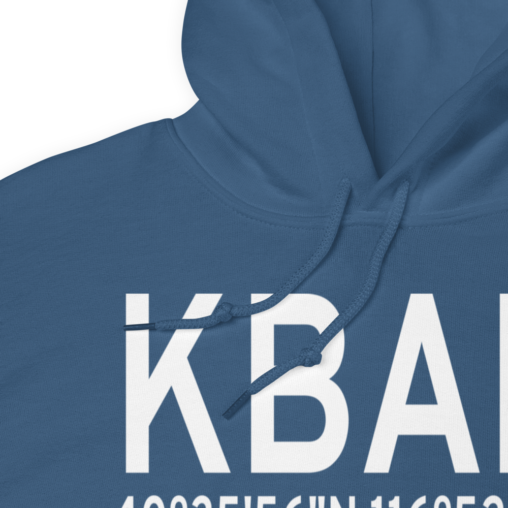 Battle Mountain Airport (KBAM) ICAO Hoodie Sweatshirt 