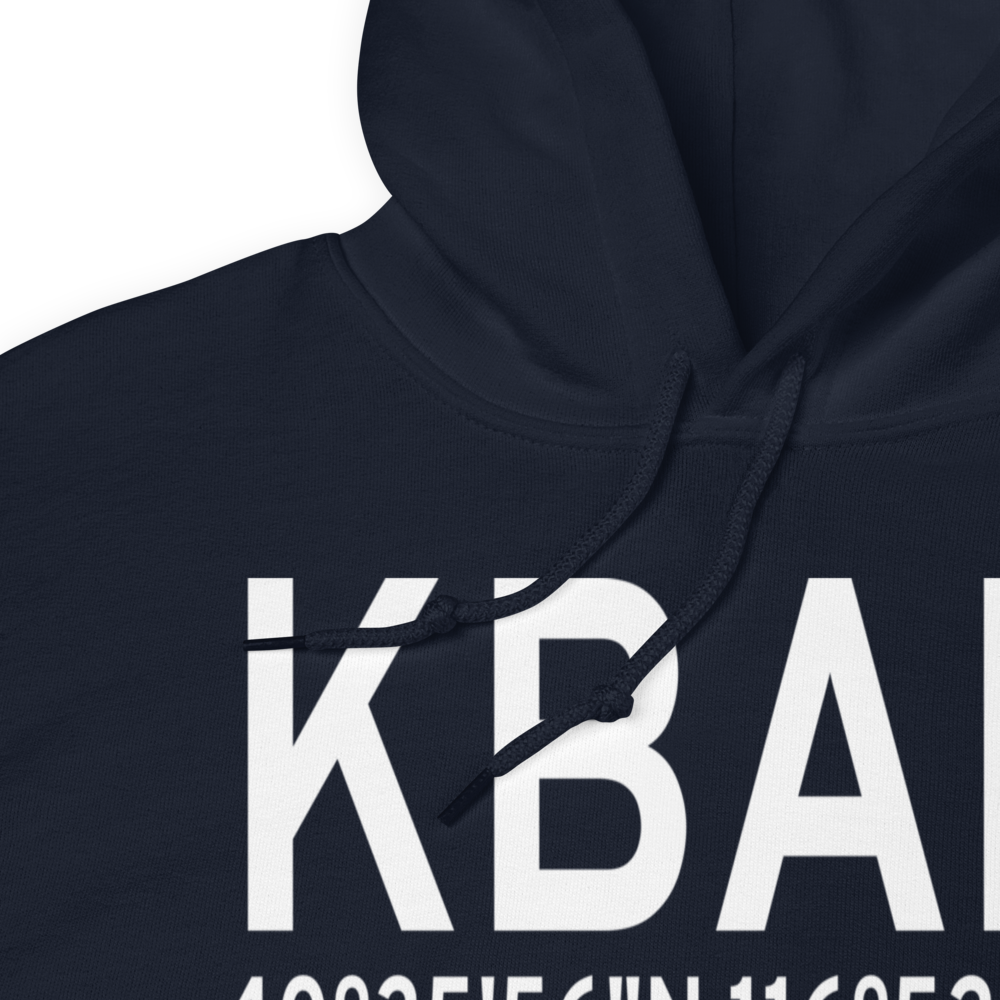 Battle Mountain Airport (KBAM) ICAO Hoodie Sweatshirt 