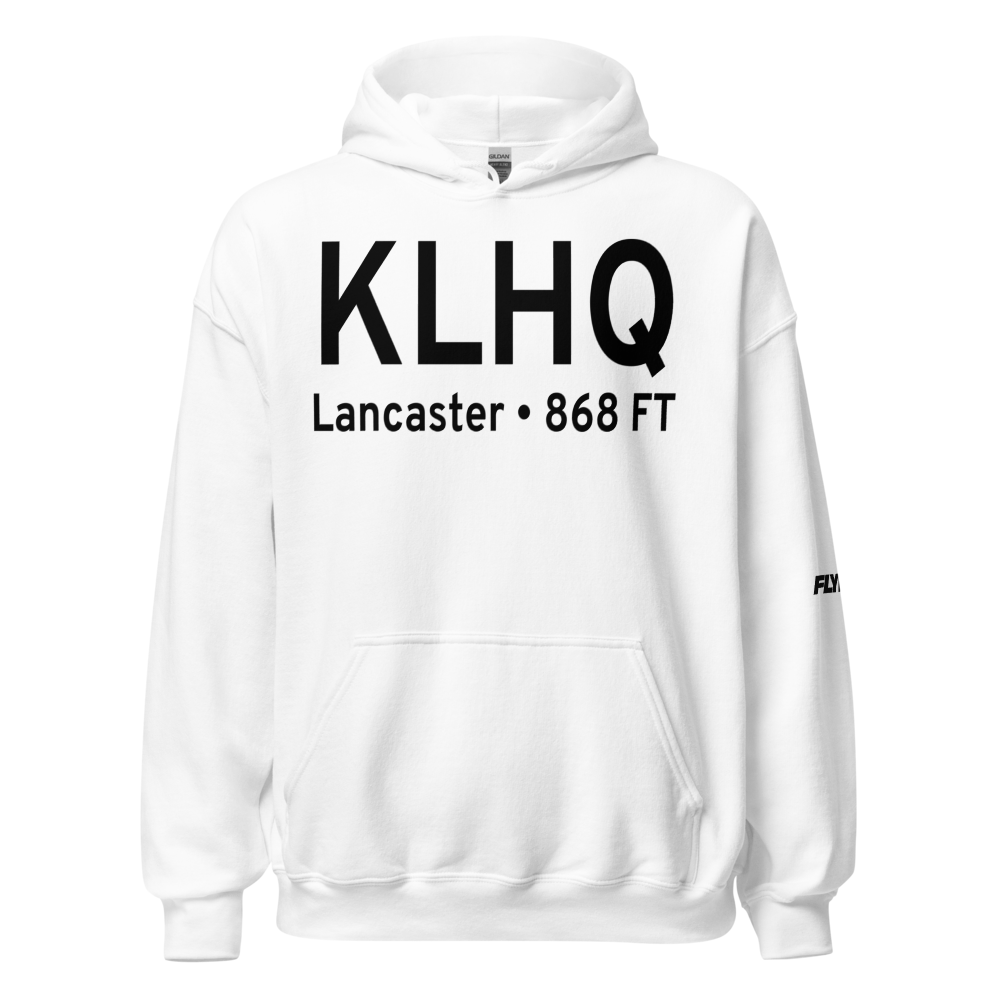Fairfield County Airport (KLHQ) ICAO Hoodie Sweatshirt 