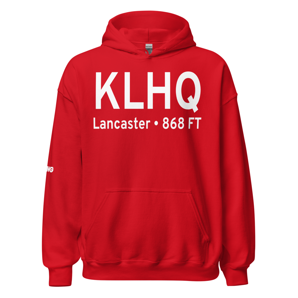 Fairfield County Airport (KLHQ) ICAO Hoodie Sweatshirt 
