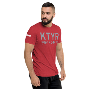 Tyler Pounds Regional Airport (KTYR) ICAO Tri-blend T-Shirt