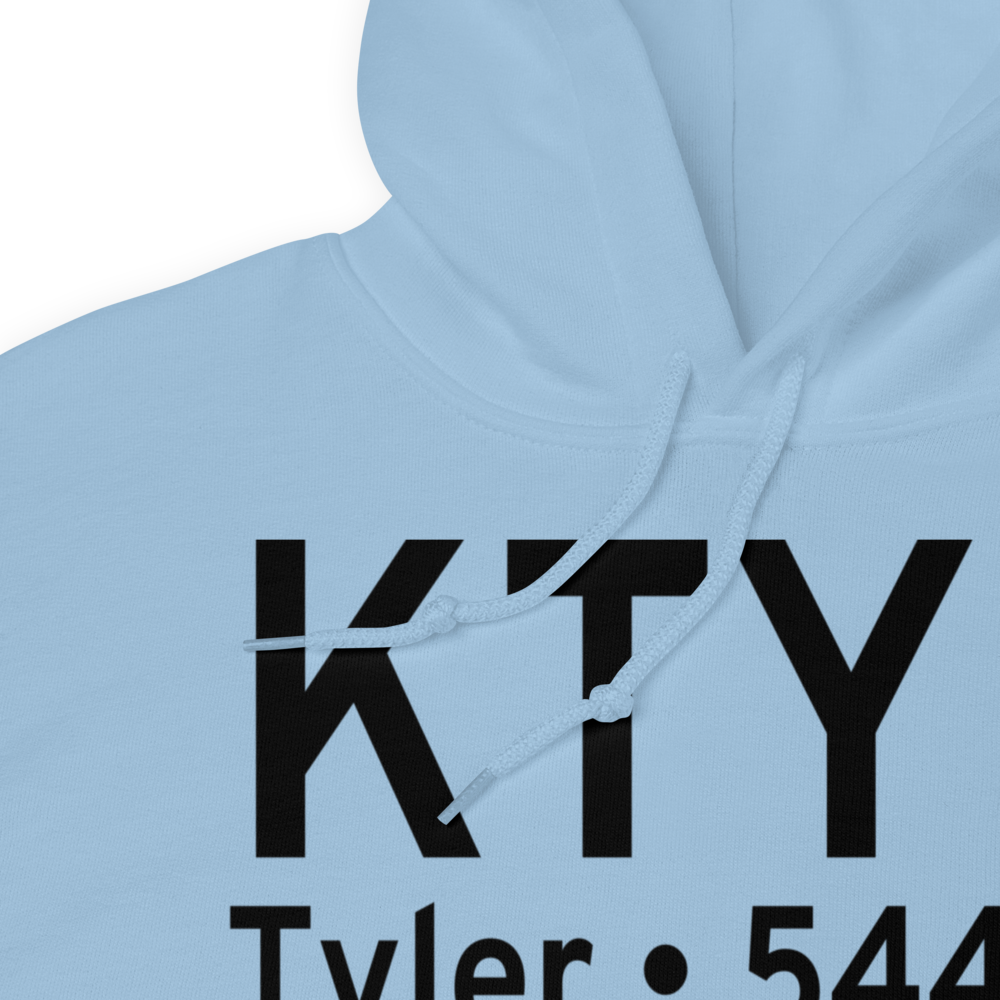 Tyler Pounds Regional Airport (KTYR) ICAO Hoodie Sweatshirt 