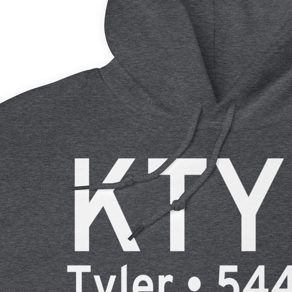 Tyler Pounds Regional Airport (KTYR) ICAO Hoodie Sweatshirt 