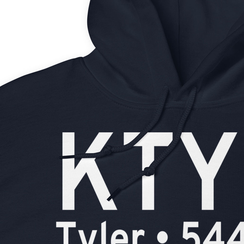 Tyler Pounds Regional Airport (KTYR) ICAO Hoodie Sweatshirt 