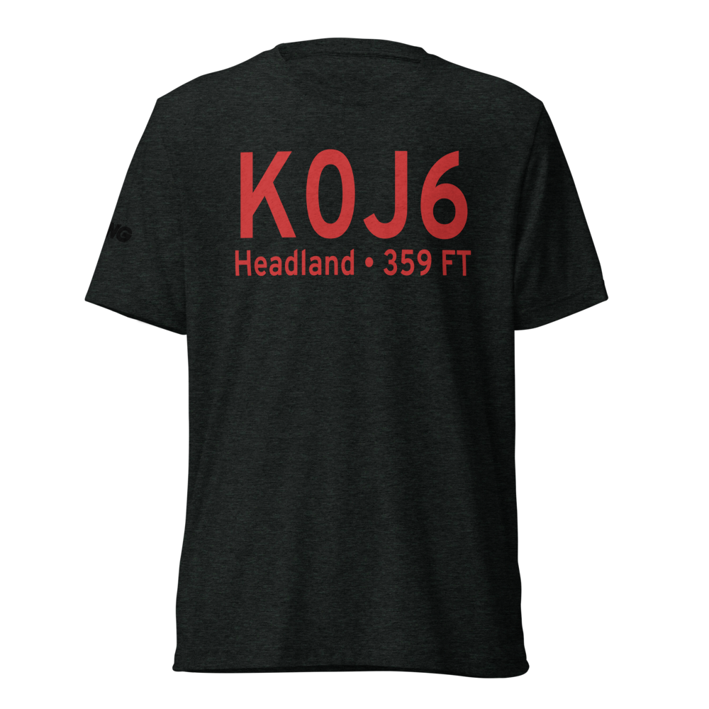 Headland Municipal Airport (K0J6) ICAO Tri-blend T-Shirt 