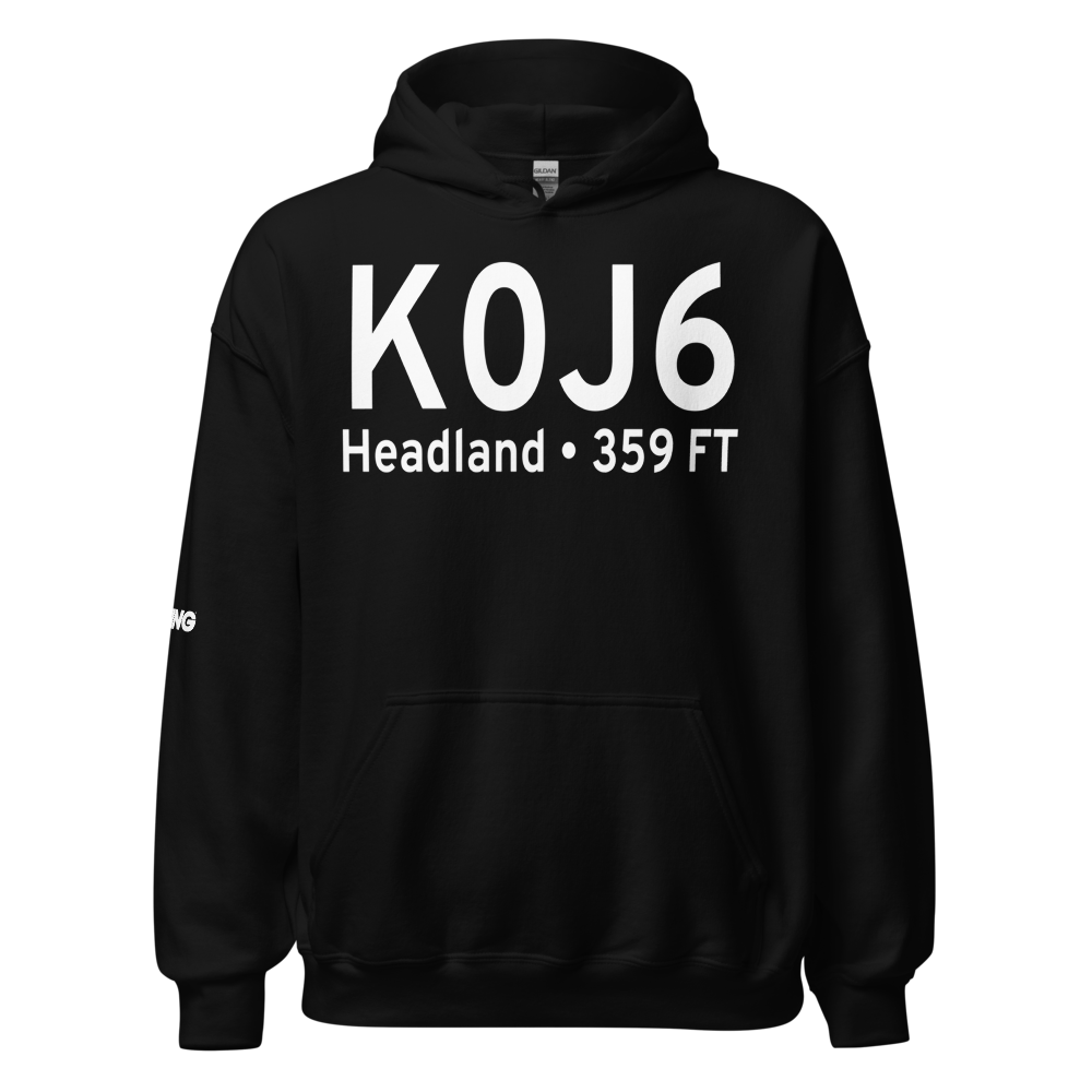 Headland Municipal Airport (K0J6) ICAO Hoodie Sweatshirt 