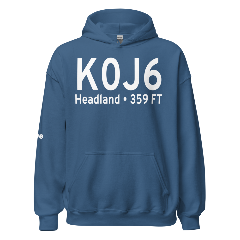Headland Municipal Airport (K0J6) ICAO Hoodie Sweatshirt 