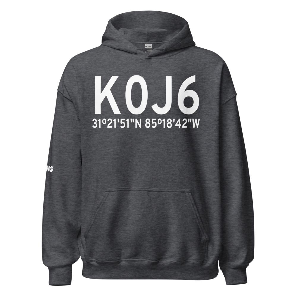 Headland Municipal Airport (K0J6) ICAO Hoodie Sweatshirt 