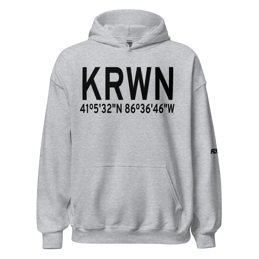 Arens Field (KRWN) ICAO Hoodie Sweatshirt 