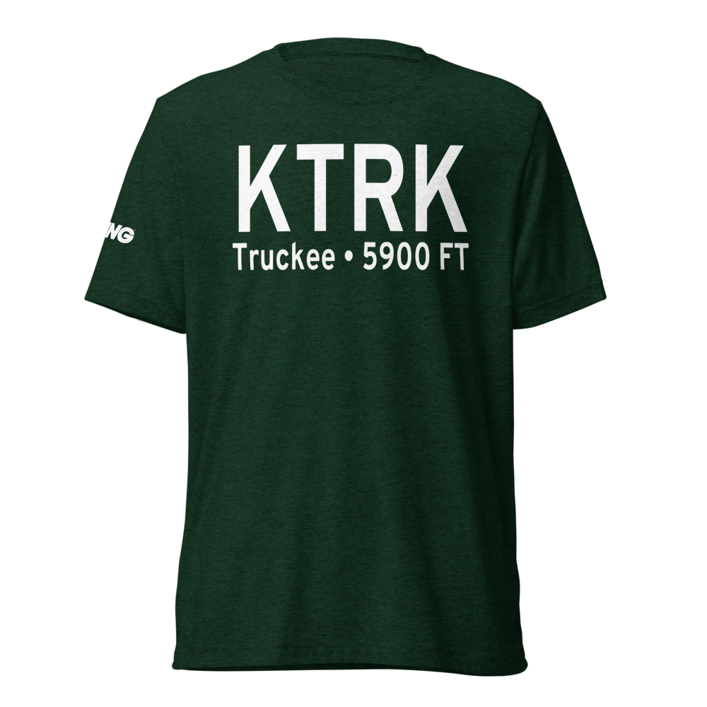 Truckee Tahoe Airport (KTRK) ICAO Tri-blend T-Shirt 