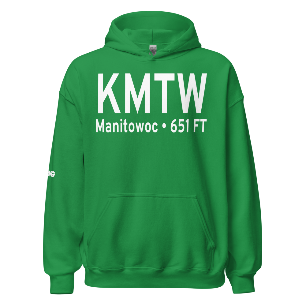 Manitowoc County Airport (KMTW) ICAO Hoodie Sweatshirt 
