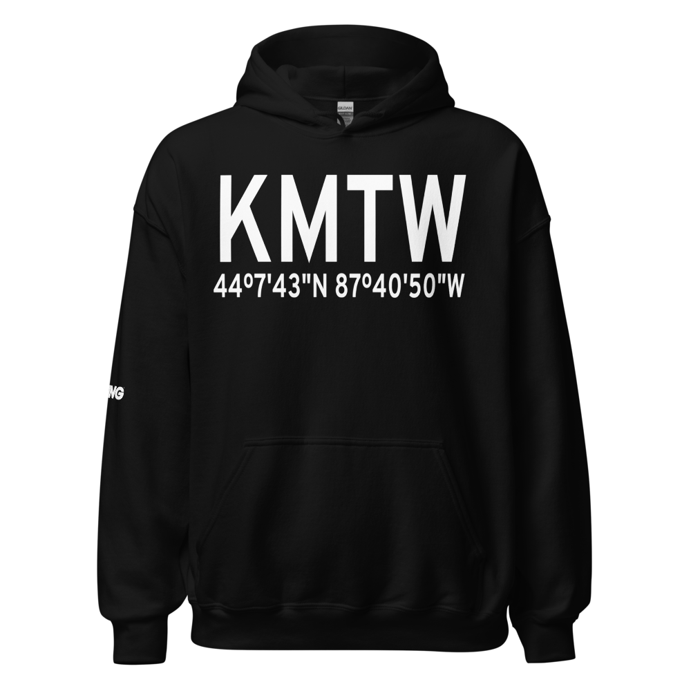 Manitowoc County Airport (KMTW) ICAO Hoodie Sweatshirt 