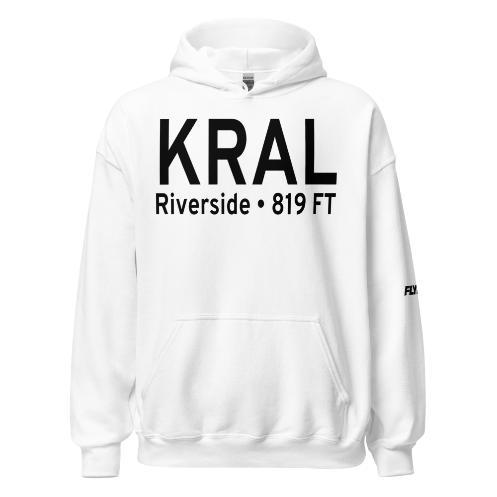 Riverside Municipal Airport (KRAL) ICAO Hoodie Sweatshirt 