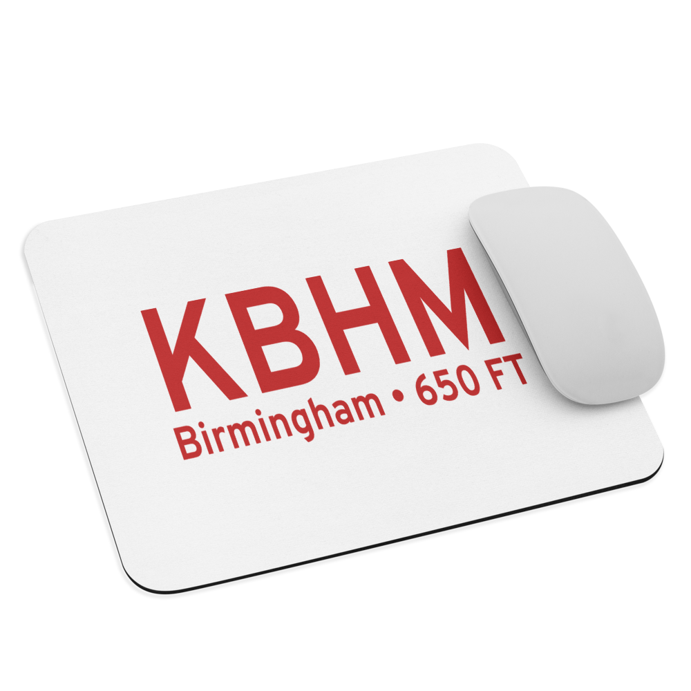 Birmingham-Shuttlesworth International Airport (KBHM) ICAO  Mouse Pad 
