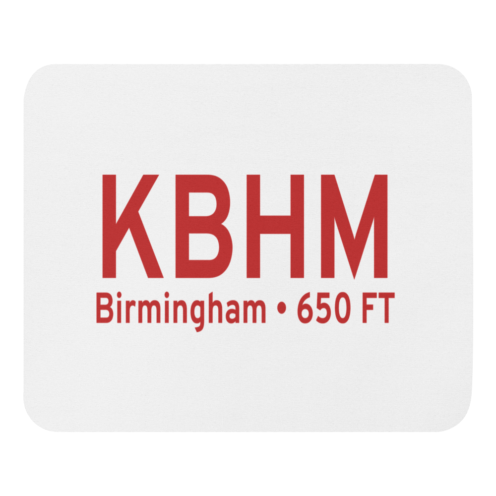 Birmingham-Shuttlesworth International Airport (KBHM) ICAO  Mouse Pad 