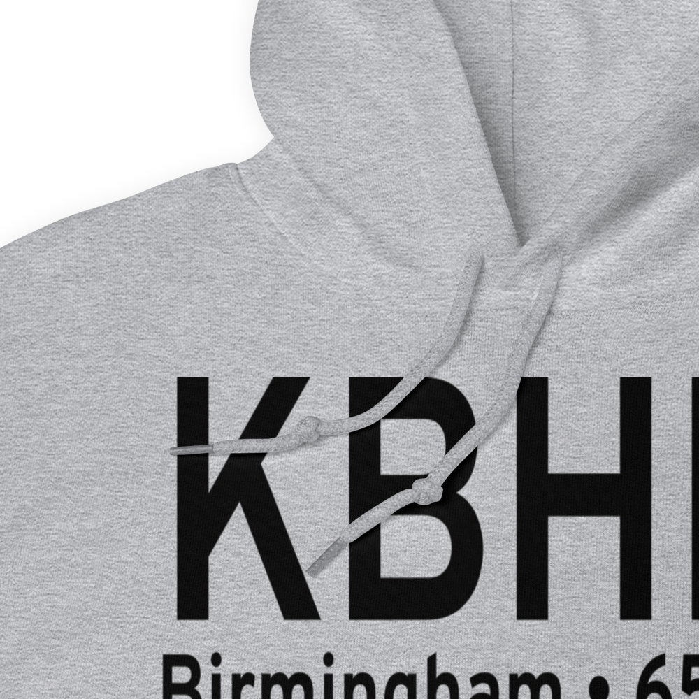 Birmingham-Shuttlesworth International Airport (KBHM) ICAO Hoodie Sweatshirt 