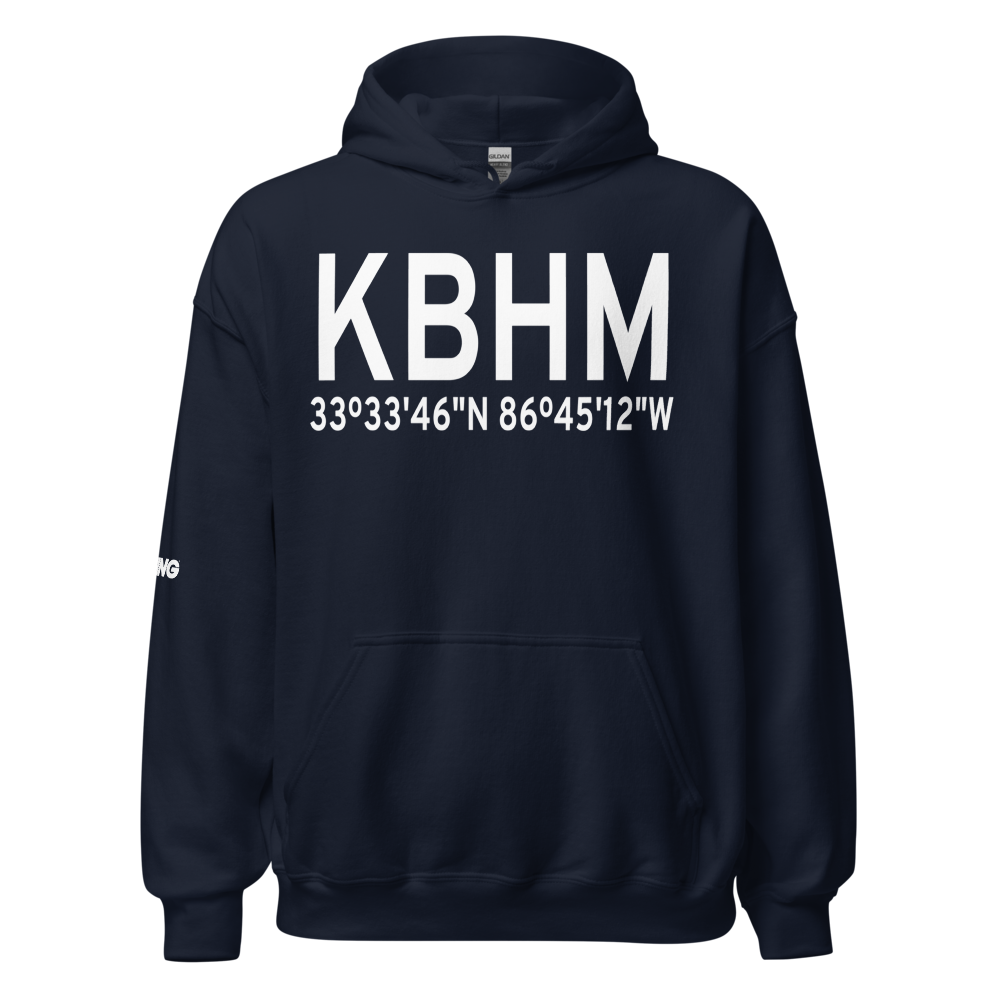 Birmingham-Shuttlesworth International Airport (KBHM) ICAO Hoodie Sweatshirt 