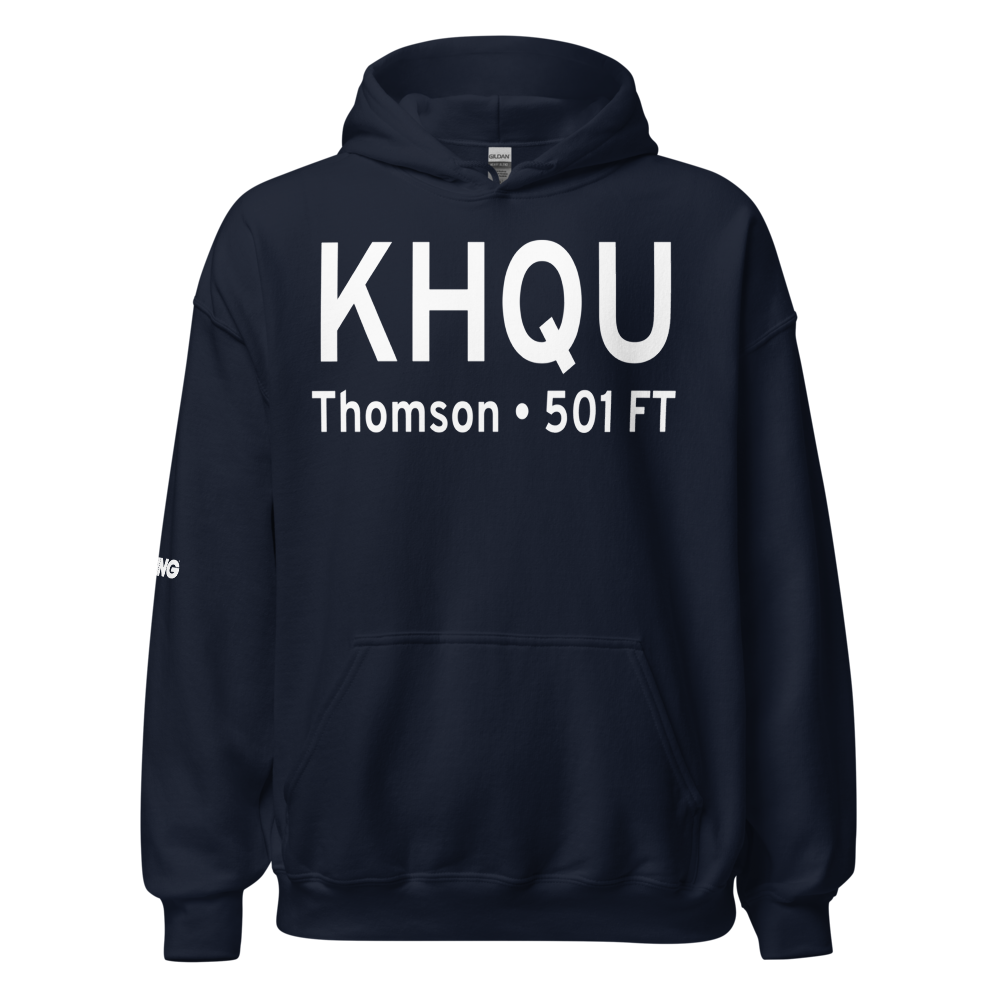 Thomson-McDuffie County Airport (KHQU) ICAO Hoodie Sweatshirt 