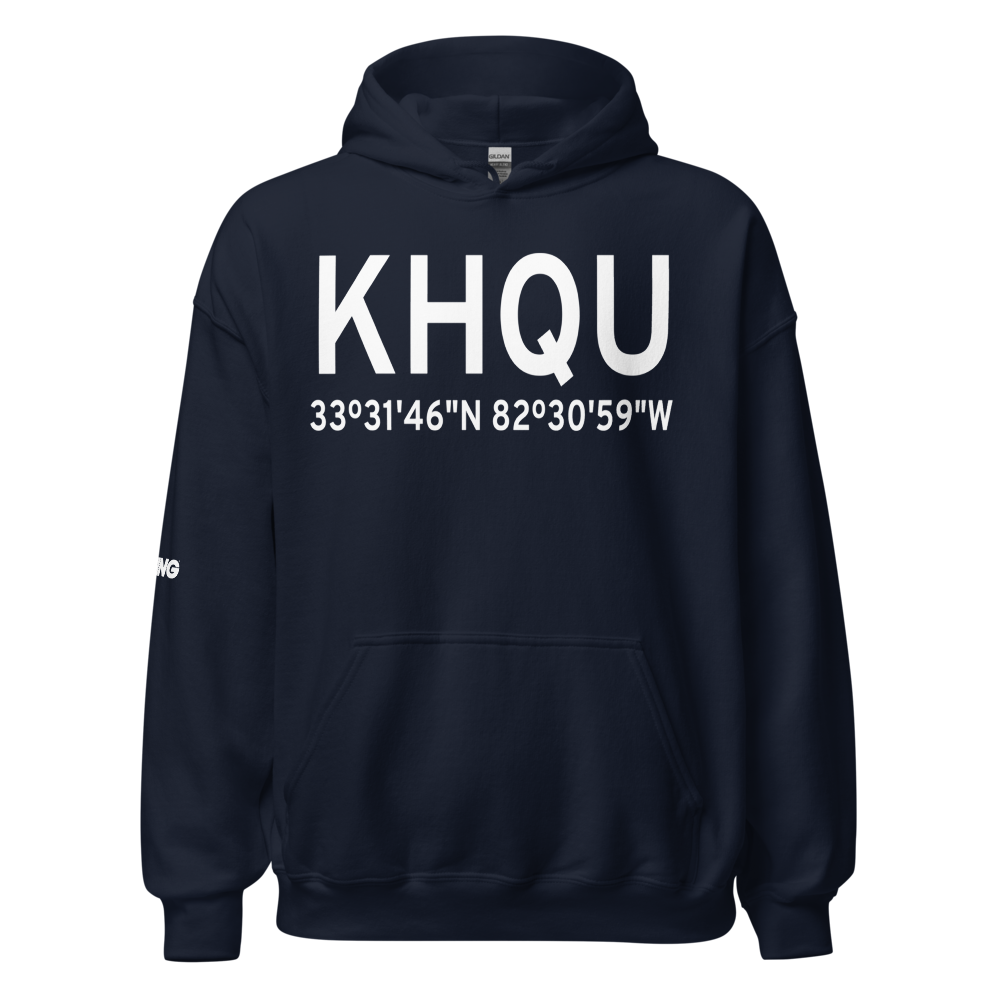 Thomson-McDuffie County Airport (KHQU) ICAO Hoodie Sweatshirt 