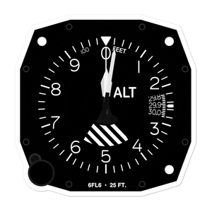 Sarasota Dept Of Fire-Rescue East Side Heliport (6FL6) Altimeter Stickers