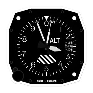 Stevenson Private Airport (6KS2) Altimeter Stickers