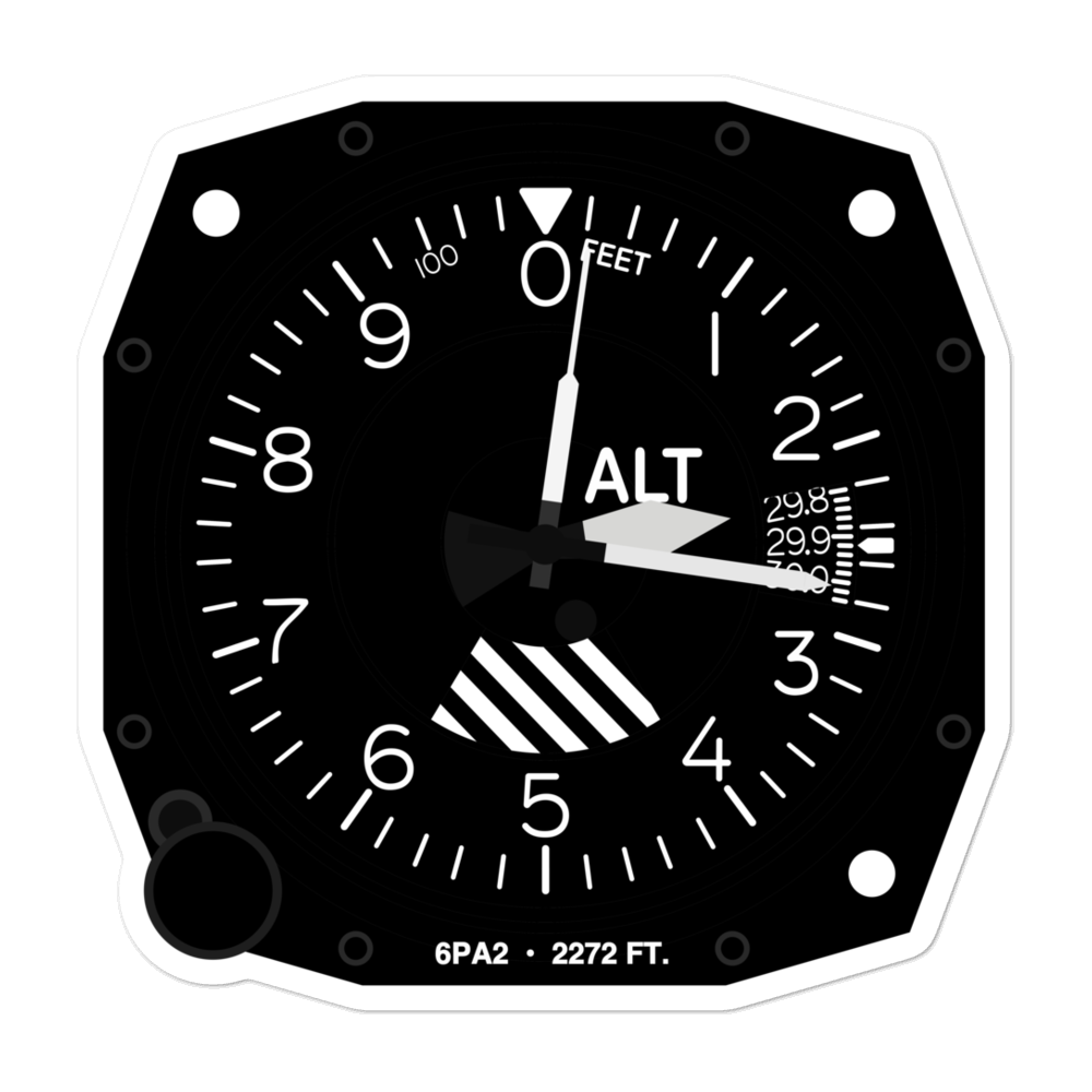 UPMC Heliport (6PA2) Altimeter Stickers 
