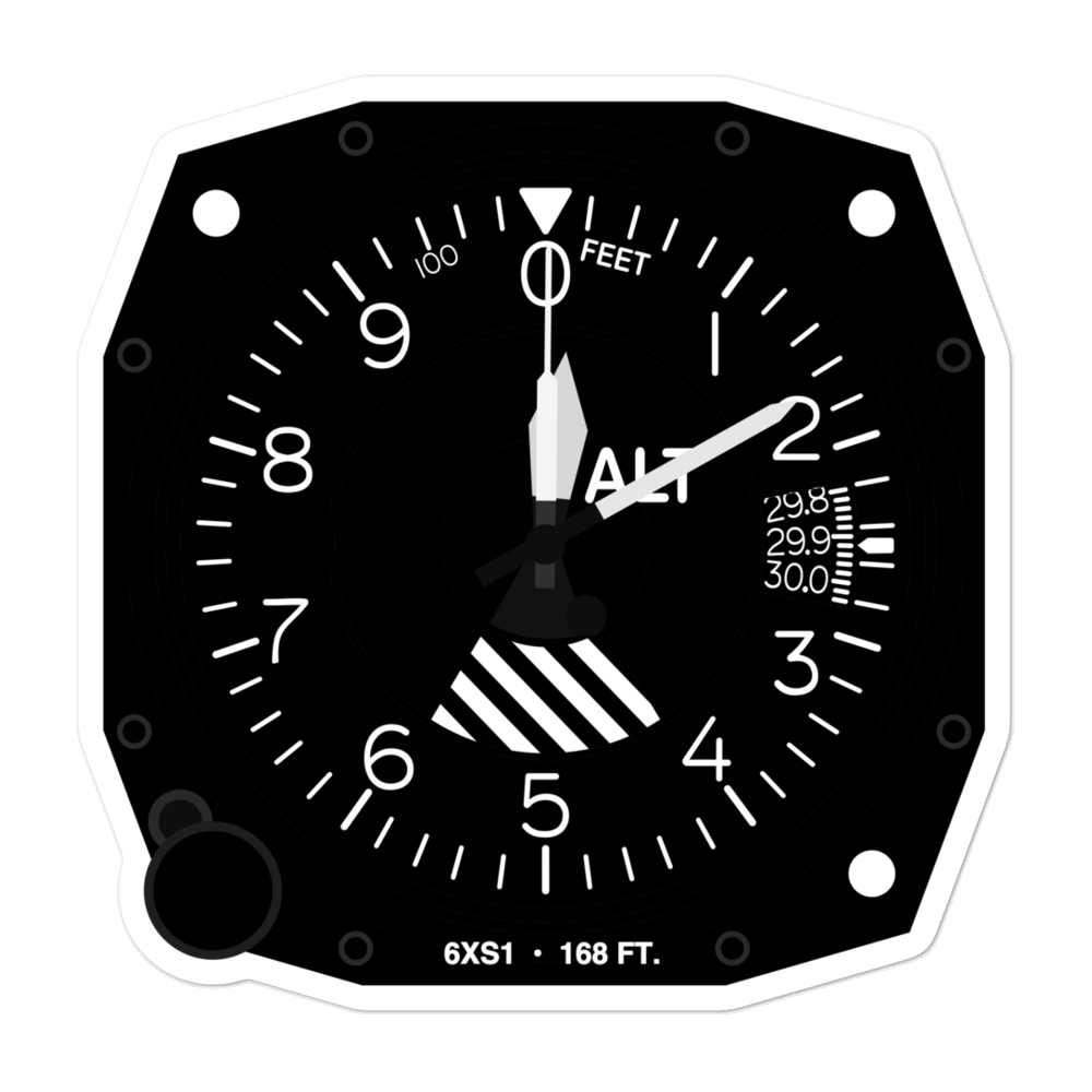 Northeast Medical Center Hospital Heliport (6XS1) Altimeter Stickers 