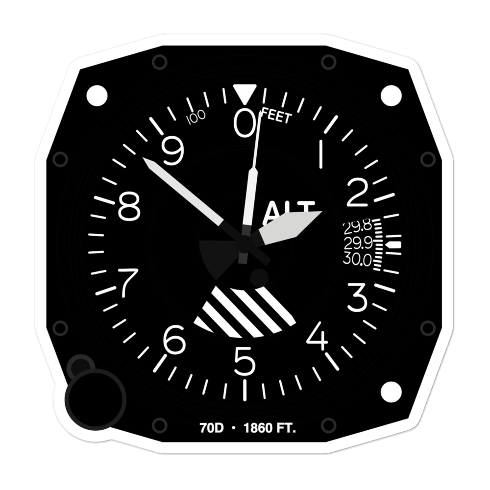 Titus Field (70D) Altimeter Stickers 