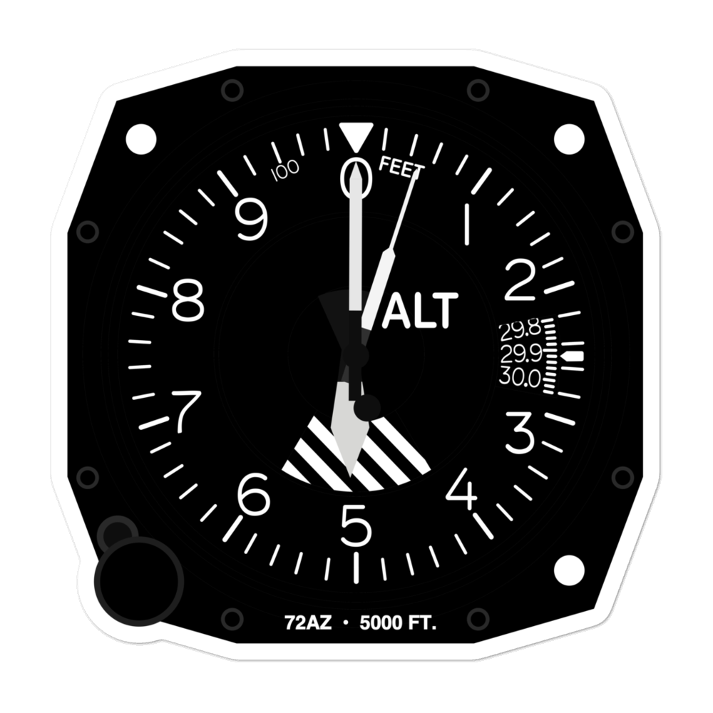Adams Place Heliport (72AZ) Altimeter Stickers 