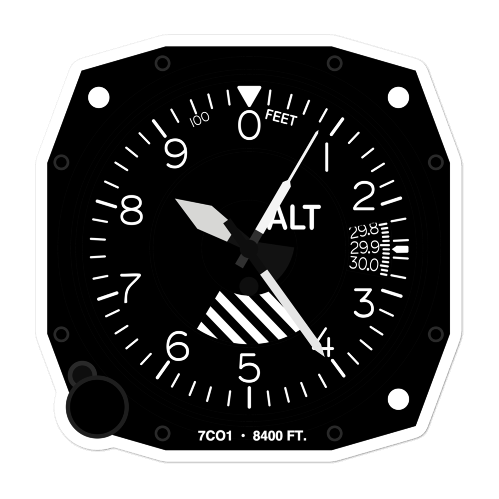 Dave Nash Ranch Airport (7CO1) Altimeter Stickers 
