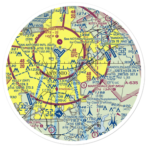 Charles L Kelly Army Heliport (T22) VFR Sectional Sticker (30 mile)