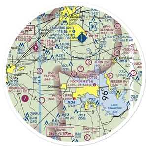 Taylor Airport (T14) VFR Sectional Sticker (30 mile)