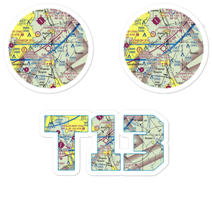 Dallas South Port Airport (T13) VFR Sectional Sticker Pack