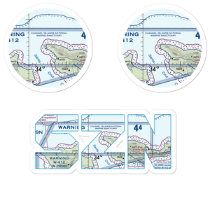 Santa Cruz Island Airport (SZN) VFR Sectional Sticker Pack