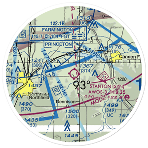 Stanton Airfield (SYN) VFR Sectional Sticker (20 mile)
