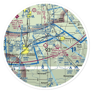 Stanton Airfield (SYN) VFR Sectional Sticker (30 mile)