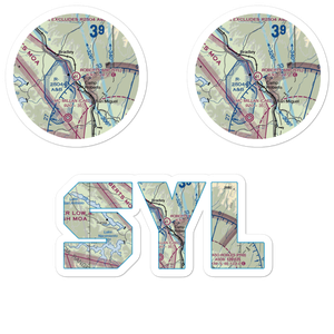 Roberts Army Heliport (SYL) VFR Sectional Sticker Pack